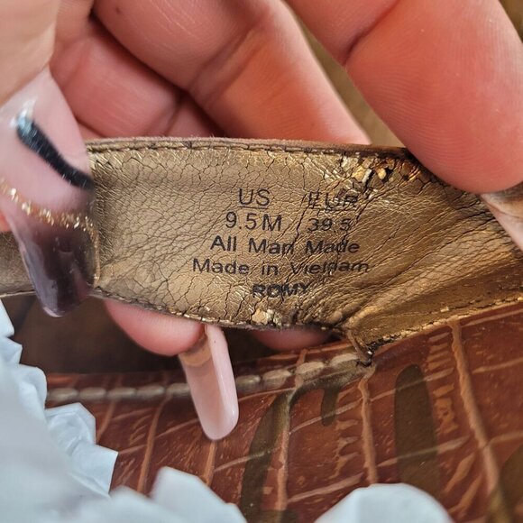 Sam Edelman Brown Wedge Sandals 9.5M - Picture 5 of 6